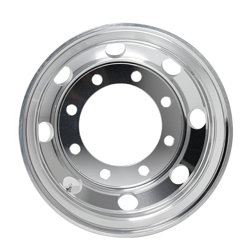 Aluminum Wheel 19.5" X 6.75", 8 Holes, Hub Pilot , Mirror Polish Both Side