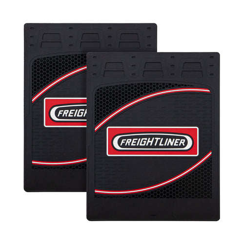 Mud Flap 24” X 30” Freightliner With Line Diagonals, Logo  Letters on pairs