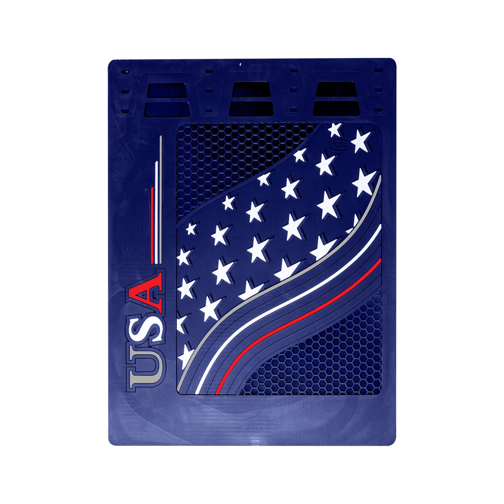 Blue Mud Flap 24” X 30” with USA Star Design - Pair