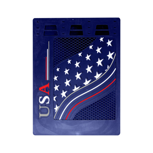 Blue Mud Flap 24” X 30” with USA Star Design - Pair