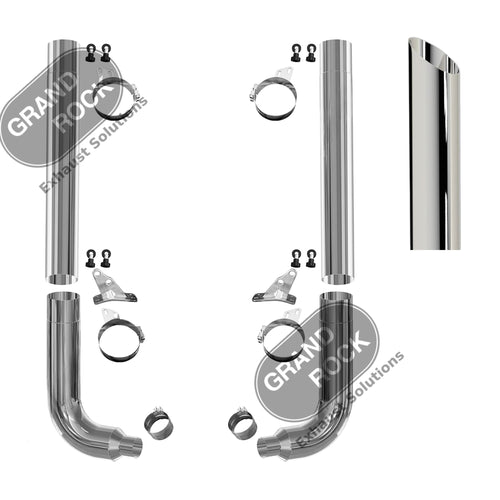 8" Diameter Stack Kit Miter Cut fits Peterbilt 115"