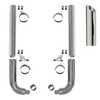 Miter Cut Stack Kit 6" or 7" Diameter Fits Peterbilt 115" Made in USA , Chrome Warranty 2 years