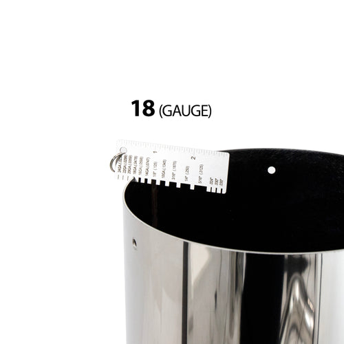 60" Top PipeComplete Peterbilt Stack Kit 7” 304 Stainless Steel Premium Made in USA, Stove/Flat Top Design includes 7” T polished reduced to 5”