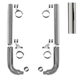 6" or 7" Diameter Stack Kit Flat Top ,Straight Cut fits Peterbilt 115"