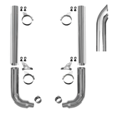 6" or 7" Diameter Stack Kit West Coast Curve Cut Fits Peterbilt 115"