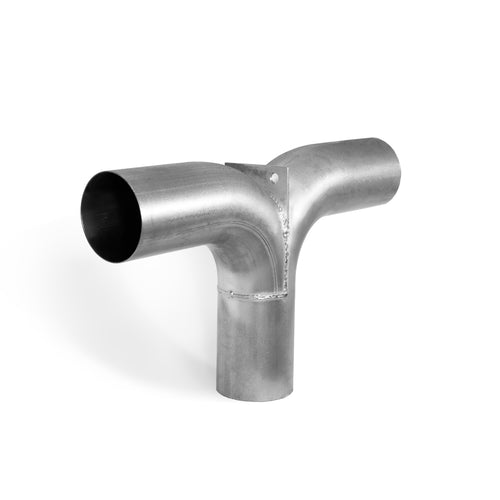 5'' Y-Pipe Exhaust 14" x 25" with Plate Aluminized OD/OD/OD