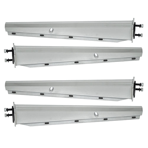 Chrome Mud Flap Hangers, Straight 30 Inch, Pair