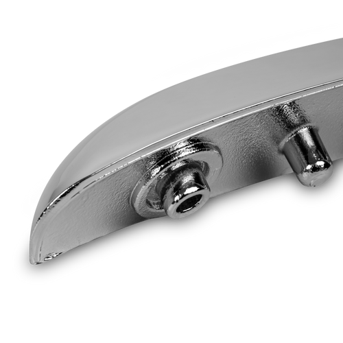 Aluminum Chrome Bracket for Front Fender Fits Peterbilt 388/389, Driver Side