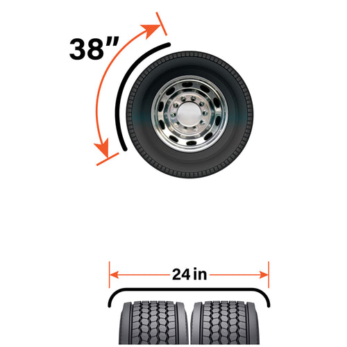38” Quarter Fender Curled Under S.S. 304 14GA (Pair)