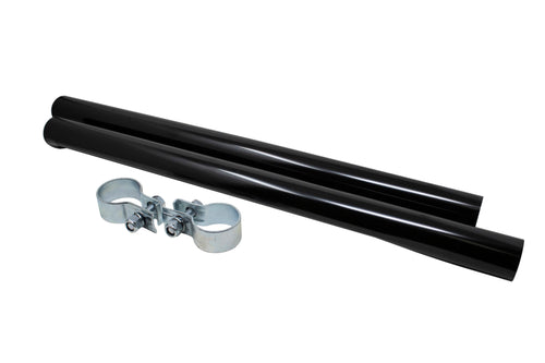 Black Slit Tubes for Post Mounting with Clamps