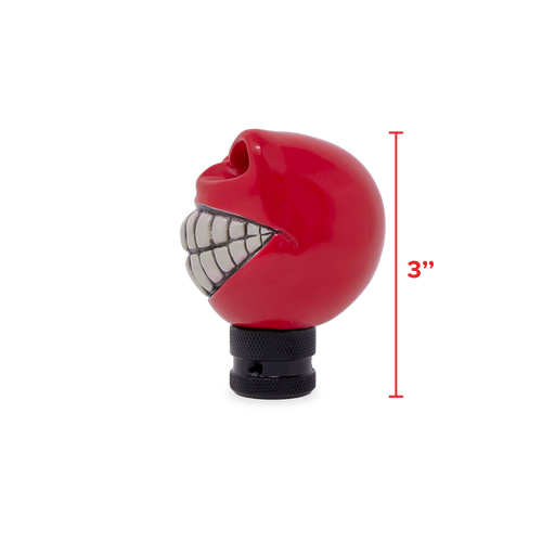 Wicked Skull Head Gear Shift Knob Lever Shifter Red