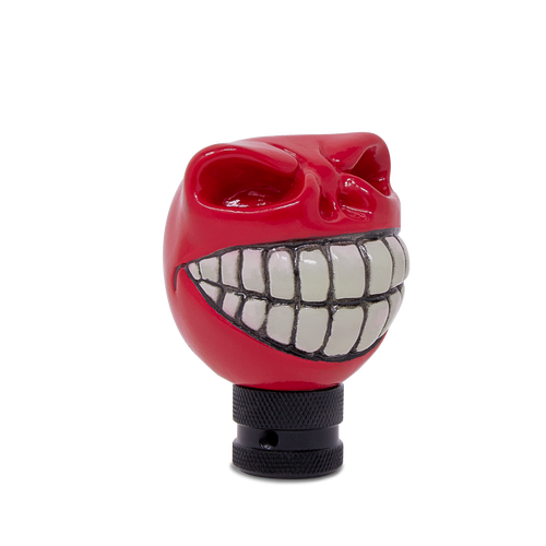 Wicked Skull Head Gear Shift Knob Lever Shifter Red