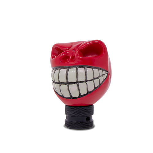 Wicked Skull Head Gear Shift Knob Lever Shifter Red