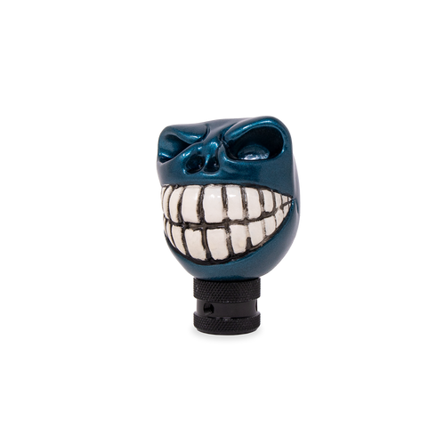 Wicked Skull Head Gear Shift Knob Lever Shifter Metallic Teal