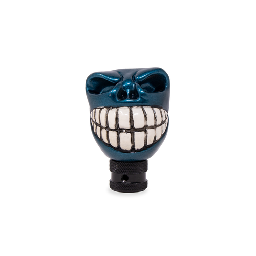 Wicked Skull Head Gear Shift Knob Lever Shifter Metallic Teal