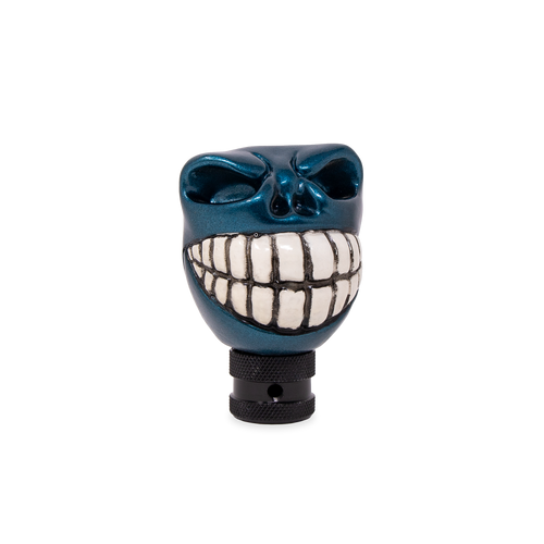 Wicked Skull Head Gear Shift Knob Lever Shifter Metallic Teal