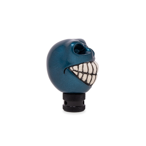 Wicked Skull Head Gear Shift Knob Lever Shifter Metallic Teal