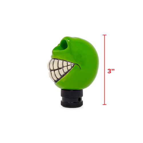 Wicked Skull Head Gear Shift Knob Lever Shifter Green