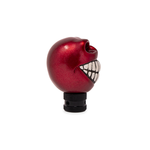Wicked Skull Head Gear Shift Knob Lever Shifter Metallic Candy Red.