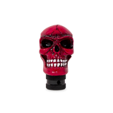 Skull Gear Stick Shift Knob Shifter Lever Handle Metallic Candy Red.