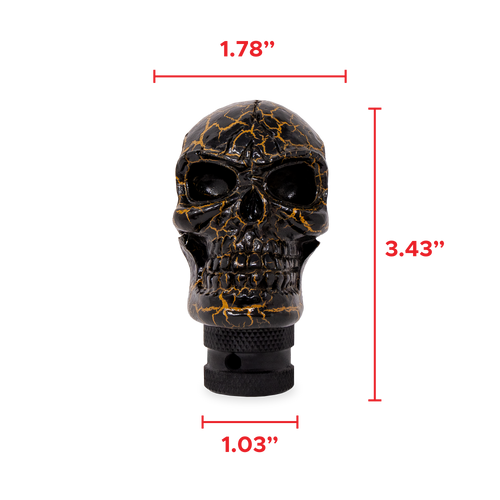Skull Gear Stick Shift Knob Shifter Lever Handle Black