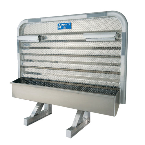 Cab Head Rack 68" x 80" Radius Corner 23,798 Lbs Max Static Load Resistance. Full Tray & Two Locking Chain Racks ( Needs Brackets 324)