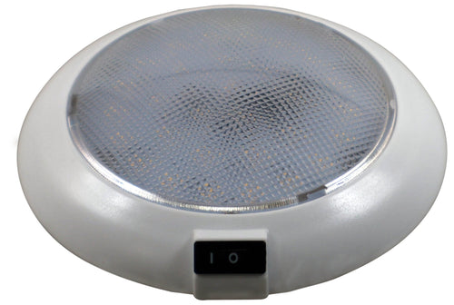 Peterson Dome / Interior Light w/ Switch white 12 & 24 Volt