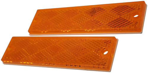 Peterson Amber Reflector Rectangular, 4.38″ X 1.13″ Pair