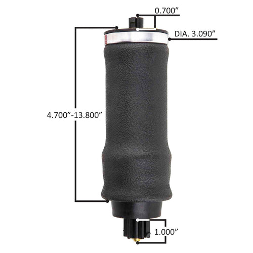 Cab Air Spring Sleeve Style Airbag, Fits Peterbilt