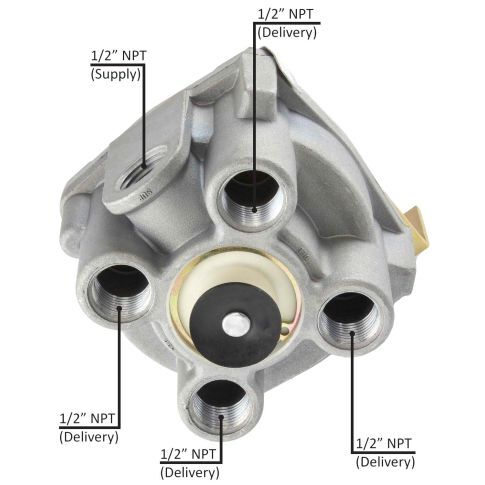 Relay Valve R-12 Type 4.0 PSI 1S/4D R-12
