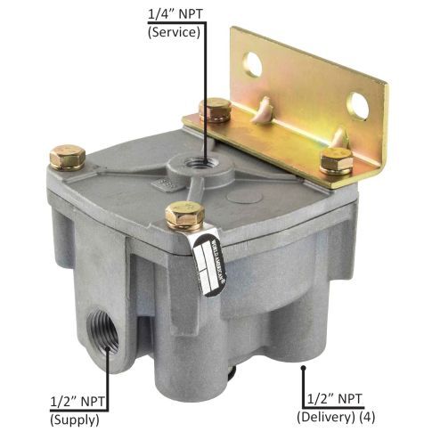 Relay Valve R-12 Type 4.0 PSI 1S/4D R-12