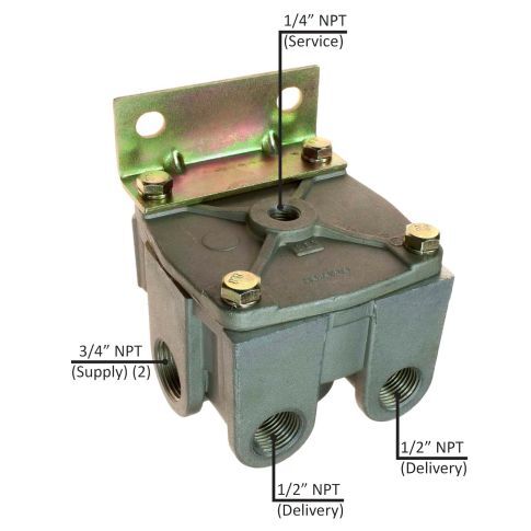 Air Brake Relay Valve 4.0 PSI 2S/2D (R-12H)