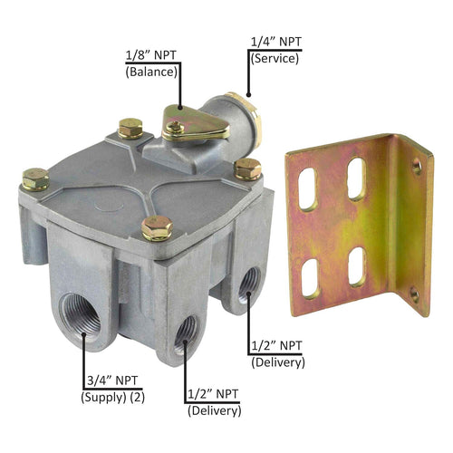 R-14H Type Relay Valve 4.0PSI 2S/2D R-14H Fits Hino