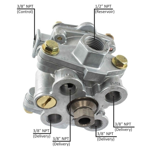 Spring Brake Valve (Service Brake Priority) w/3/8" Supply Port