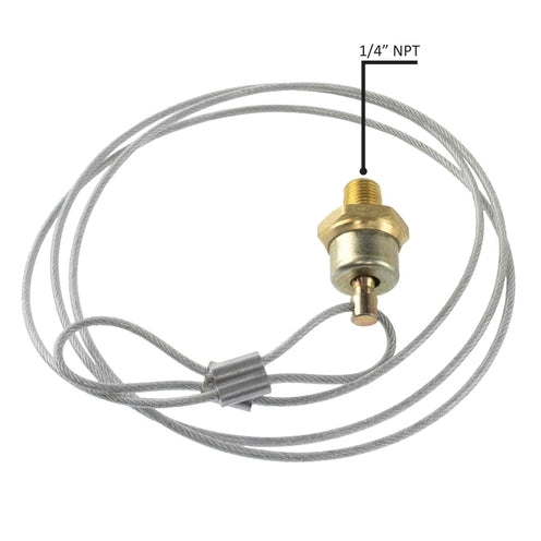 Drain Valve Ports: 1/4 NPT Male Thread Manual, Includes 5ft Cable