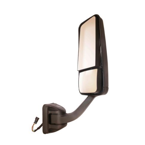 Door Mirror, Heated/Powered, Black for '08-17 Fits Freightliner Cascadia Passenger Side
