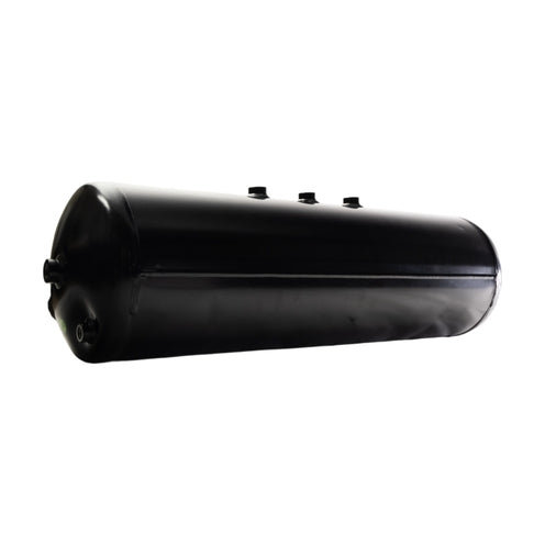 Black Coated Steel Air Brake Air Tank fits Peterbilt 9.6"X35.5" Port Quantity: 7