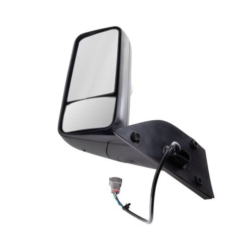 Complete Black Mirror With Arm fits Freightliner Cascadia 2018+ Driver Side