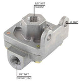 Air Brake Quick Release Valve (QR-1)  3/8” Fits Freightliner M2 106 2012