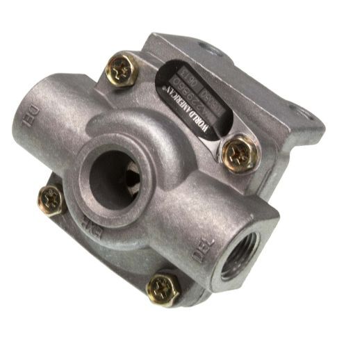 Air Brake Quick Release Valve QR-1, 1/2"S-3/8"D-3/8"D