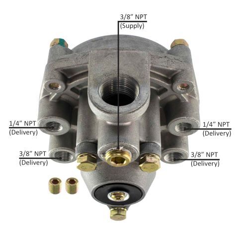 Relay Emergency Valve (RE-6) Fits Freightliner, International