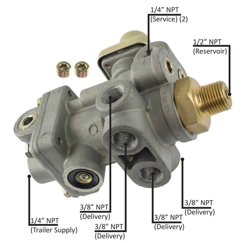 Valve SR-5 Replacement for Bendix SR-5™ Ports: 1/2 SB Reservoir SR-5 Spring Brake Control