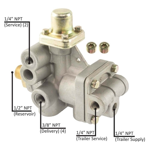 Valve SR-5 Replacement for Bendix SR-5™ Ports: 1/2 SB Reservoir SR-5 Spring Brake Control