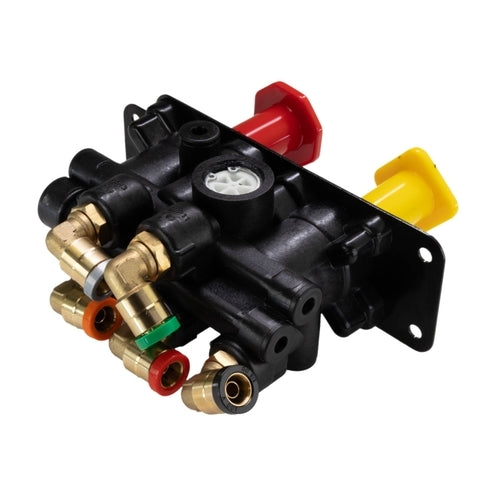 Dash Control Valve MV-3 3/8" Push-to-Connect 90-Degree w/0.236" Mount Fits Freightliner