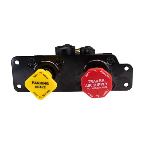Dash Control Valve MV-3 3/8" Push-to-Connect 90-Degree w/0.236" Mount Fits Freightliner