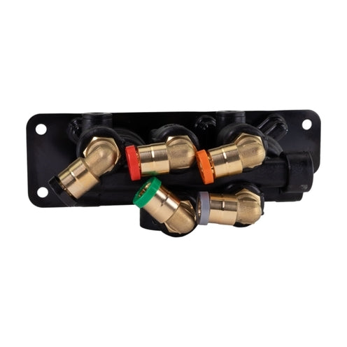 Dash Control Valve MV-3 3/8" Push-to-Connect 90-Degree w/0.236" Mount Fits Freightliner