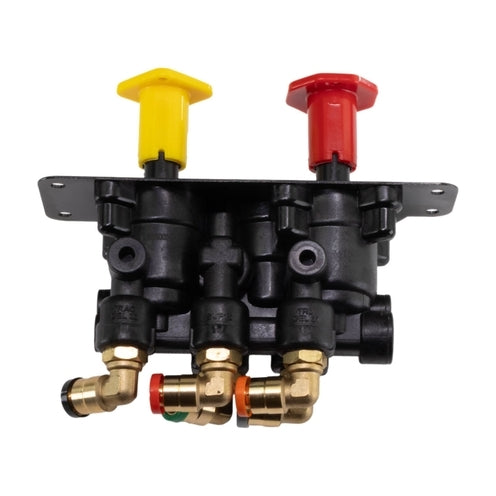 Dash Control Valve MV-3 3/8" Push-to-Connect 90-Degree w/0.236" Mount Fits Freightliner
