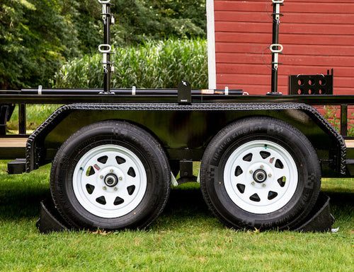 Heavy Duty Rubber Wheel Chock With Molded Handhold