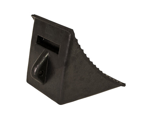 Heavy Duty Rubber Wheel Chock With Molded Handhold