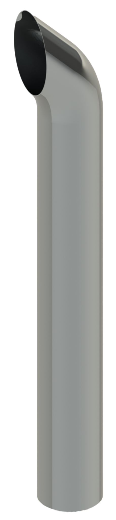 Lincoln Chrome West Coast Curve Cut 8” OD X 60” Straight